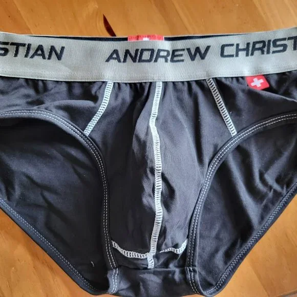 Andrew Christian Vintage Briefs Medium Black NEW - Picture 6 of 10